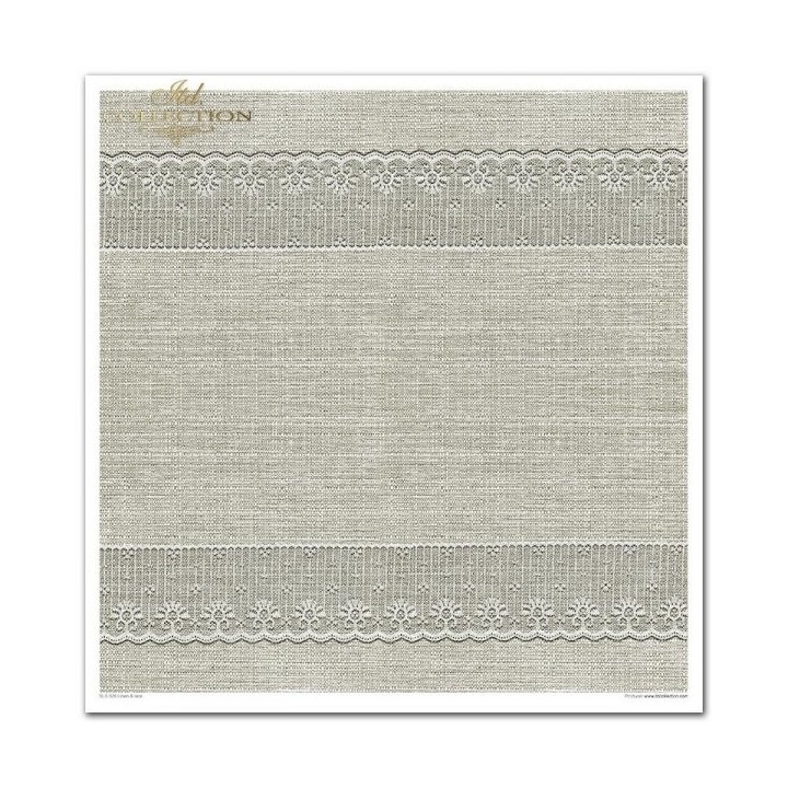 Scrapbookingpapier SLS-026 ''linnen & kant''