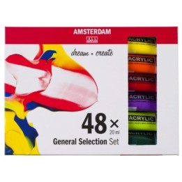 Amsterdam Standard Series Acrylic Paint General Selection Set 48x20ml