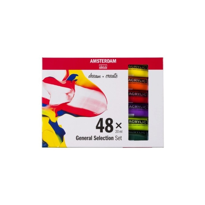 Amsterdam Standard Series Acrylic Paint General Selection Set 48x20ml