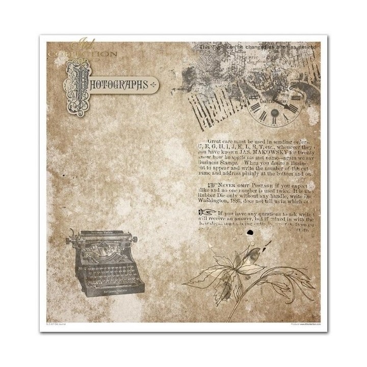 Scrapbookingpapier SLS-027 ''Old Journal''