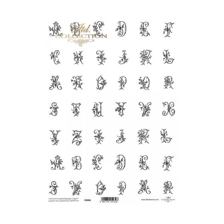 Translucent scrapbookpapier P0086