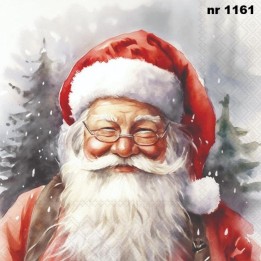 Happy santa servet 33x33cm (33319075)