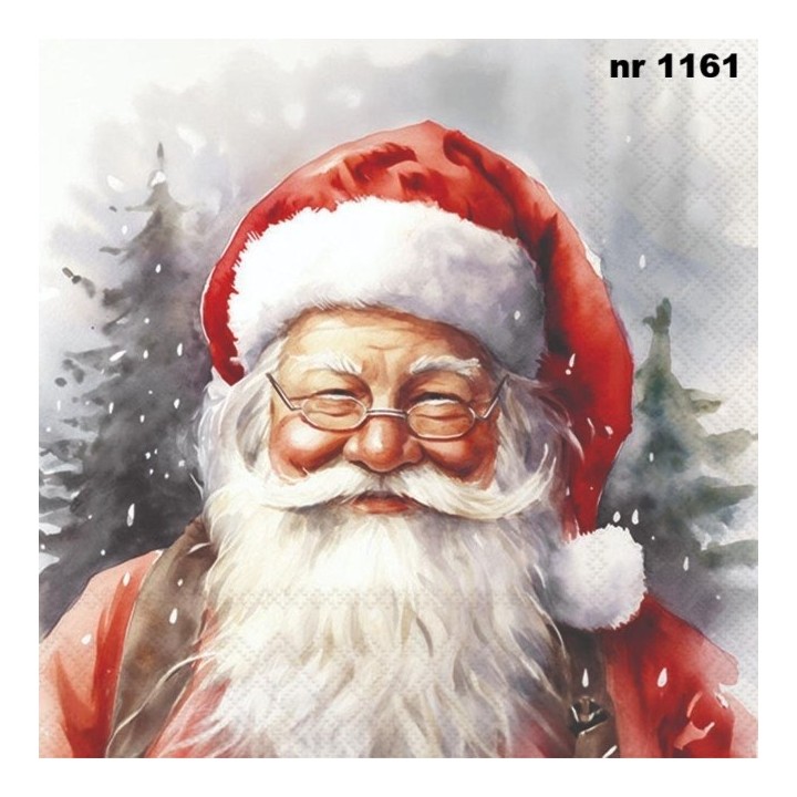 Happy santa servet 33x33cm (33319075)