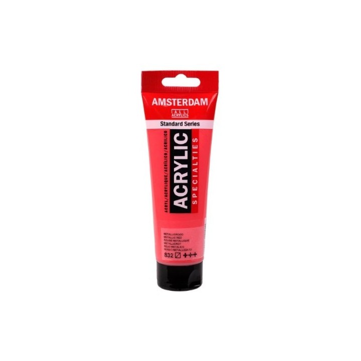 Amsterdam Acrylverf Tube 120ml Metallic Rood 832