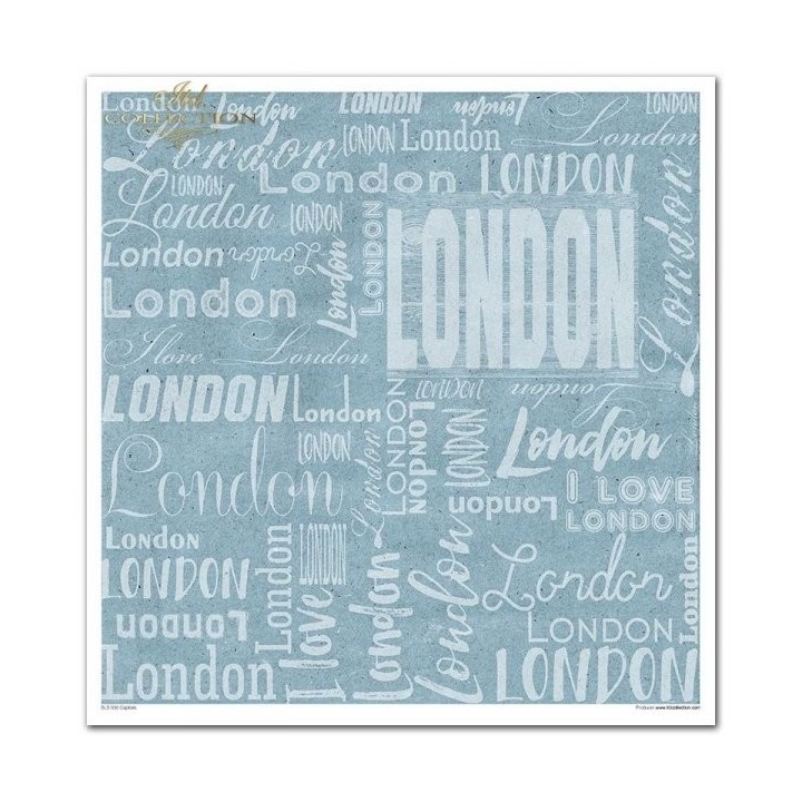 Scrapbookingpapier SLS-030 ''Capitals''
