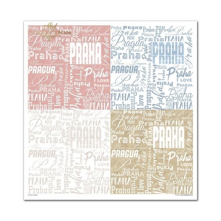 Scrapbookingpapier SLS-030 ''Capitals''