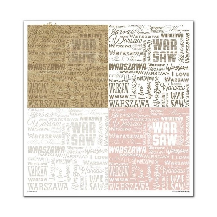 Scrapbookingpapier SLS-030 ''Capitals''