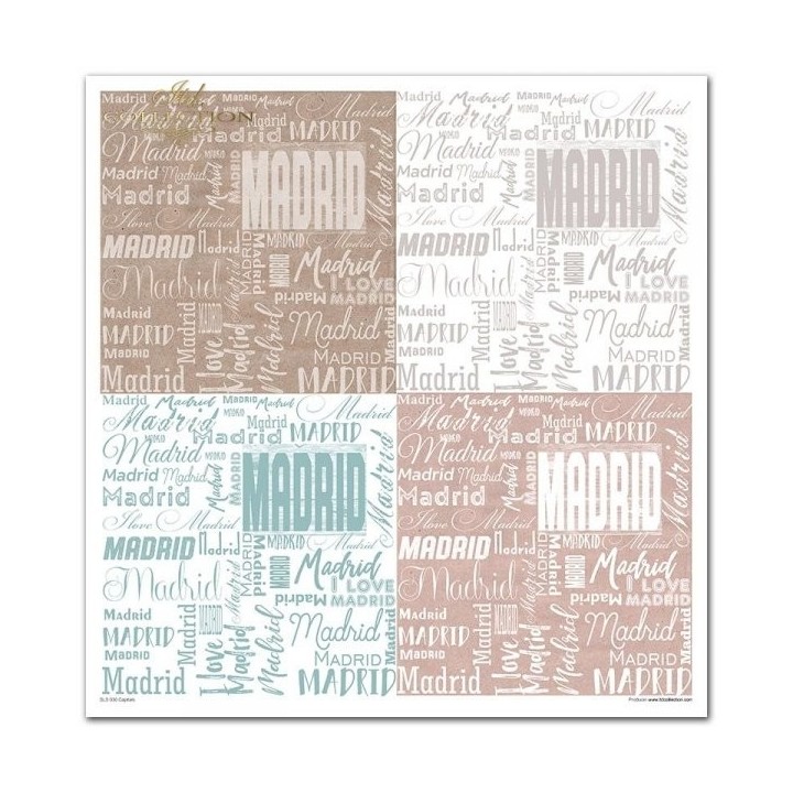Scrapbookingpapier SLS-030 ''Capitals''