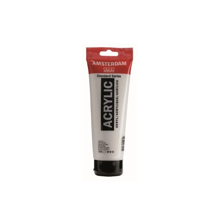 Amsterdam Acrylverf Tube 120ml Zinkwit 104