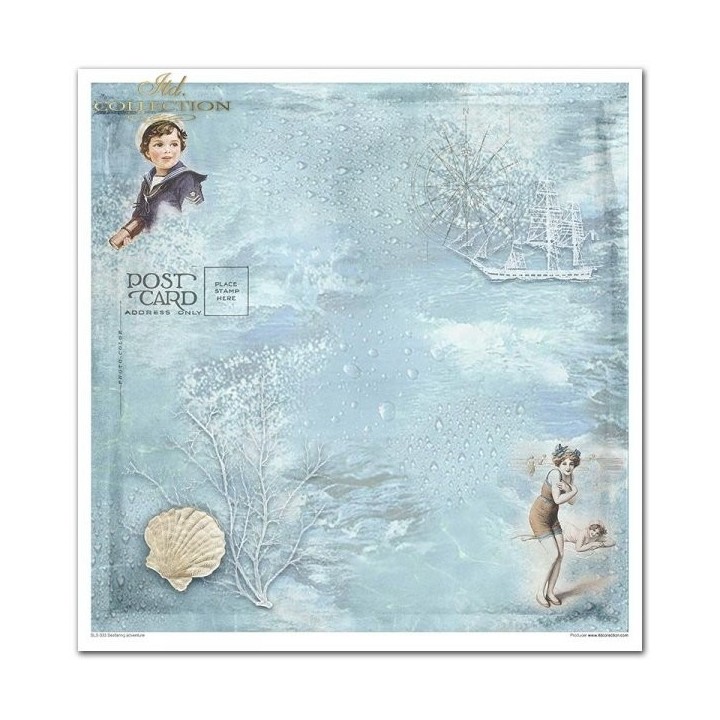 Scrapbookingpapier SLS-033 ''Zeevaartavontuur''