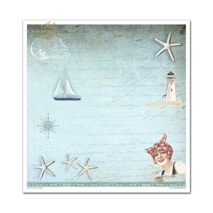 Scrapbookingpapier SLS-033 ''Zeevaartavontuur''
