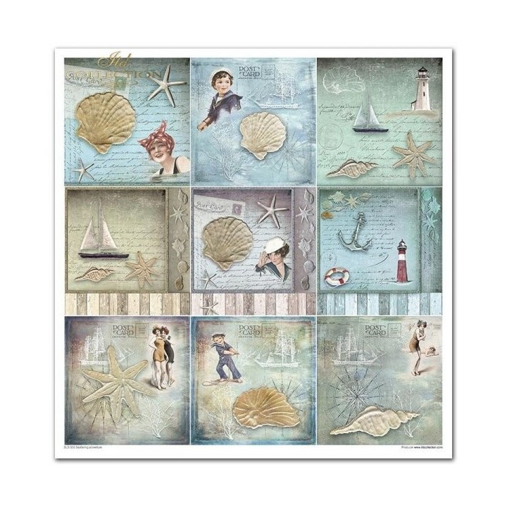 Scrapbookingpapier SLS-033 ''Zeevaartavontuur''