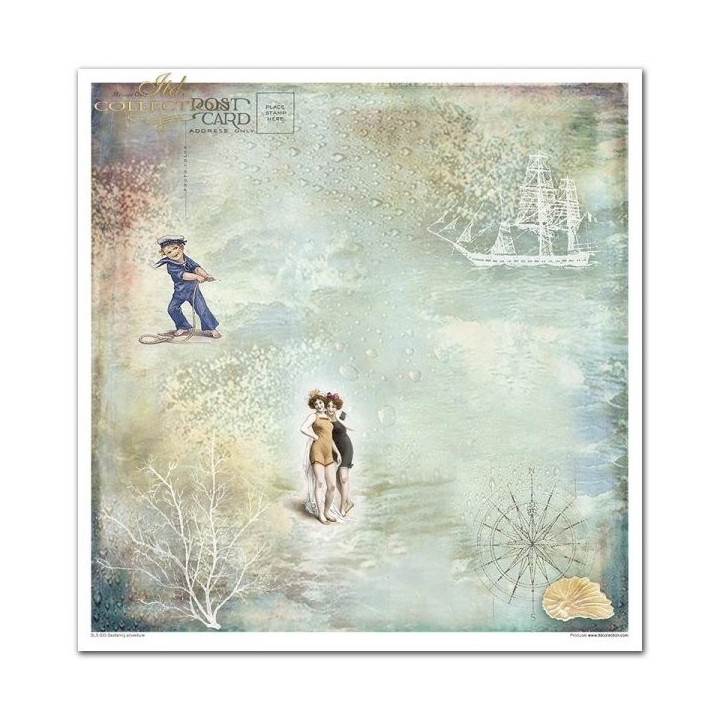 Scrapbookingpapier SLS-033 ''Zeevaartavontuur''