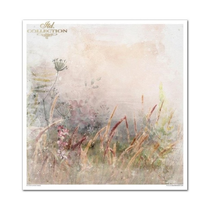 Scrapbookingpapier SLS-034 ''Zomerweide''