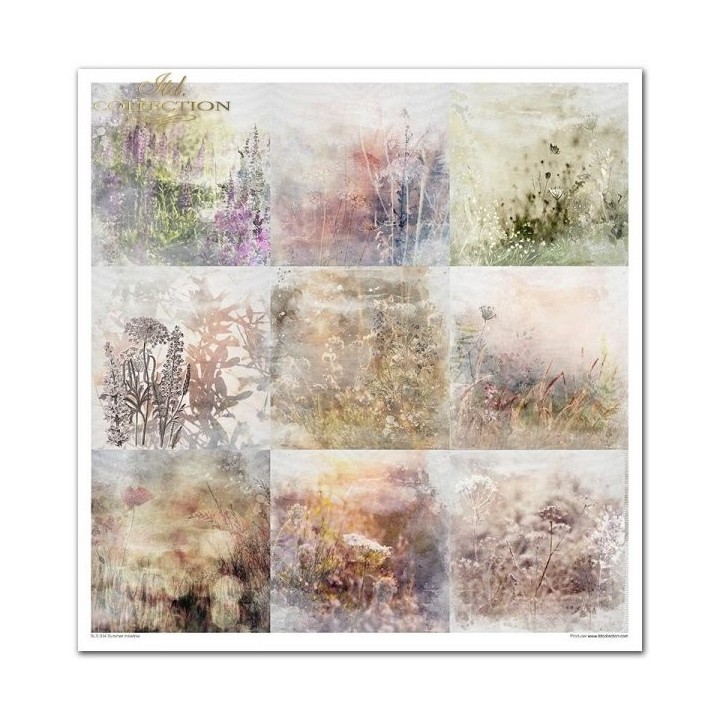 Scrapbookingpapier SLS-034 ''Zomerweide''