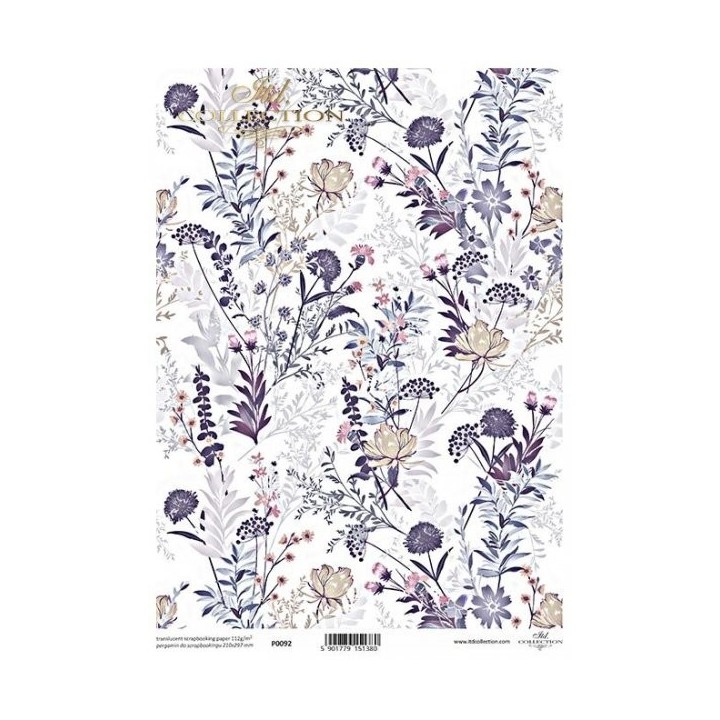 Translucent scrapbookingpapier P0092