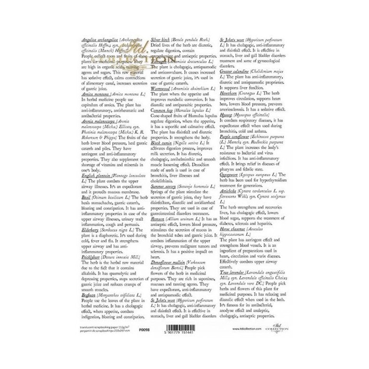 Translucent scrapbookpapier P0098