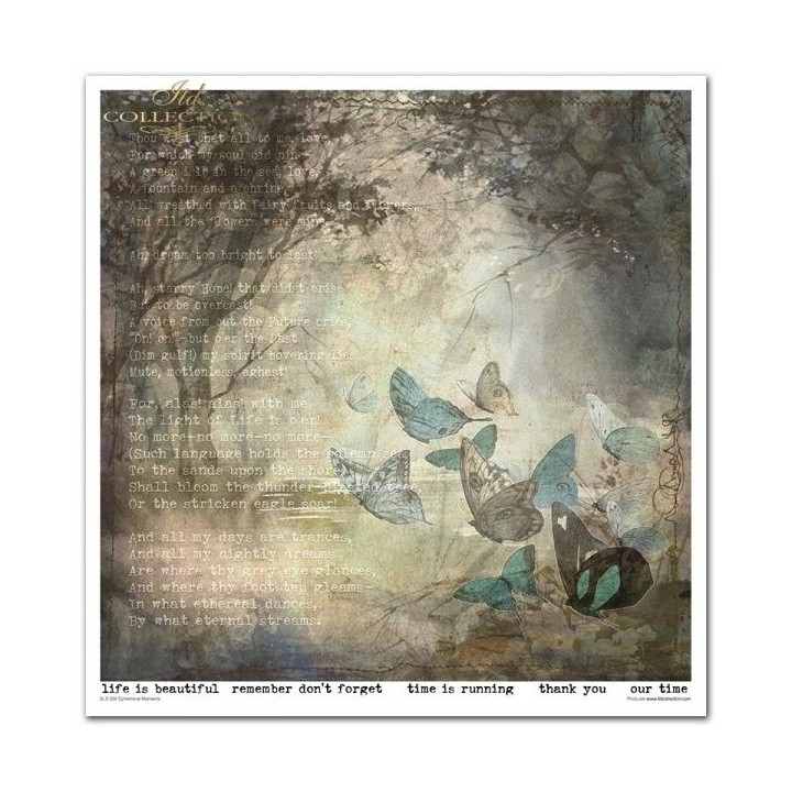 Scrapbookingpapier SLS-036 ''Ephemeral Moments''