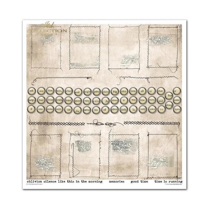 Scrapbookingpapier SLS-036 ''Ephemeral Moments''