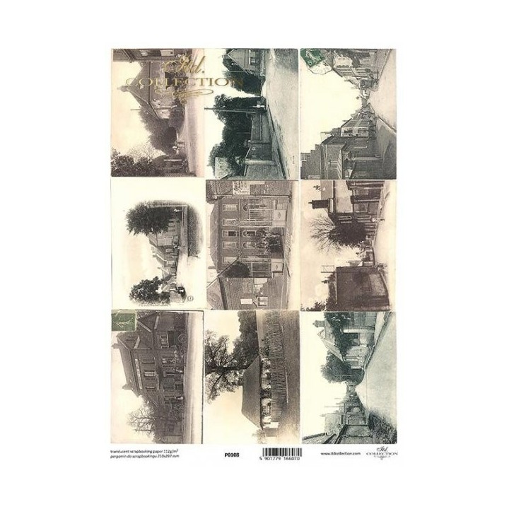 Translucent scrapbookingpapier P0108