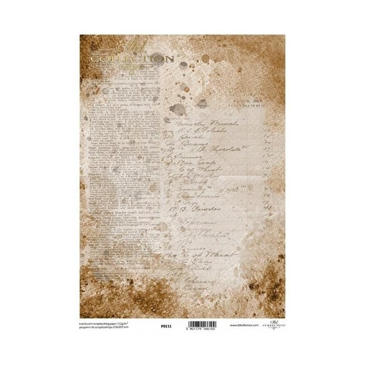 Translucent scrapbookpapier P0111