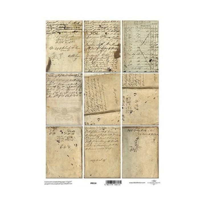 Translucent scrapbookingpapier P0114