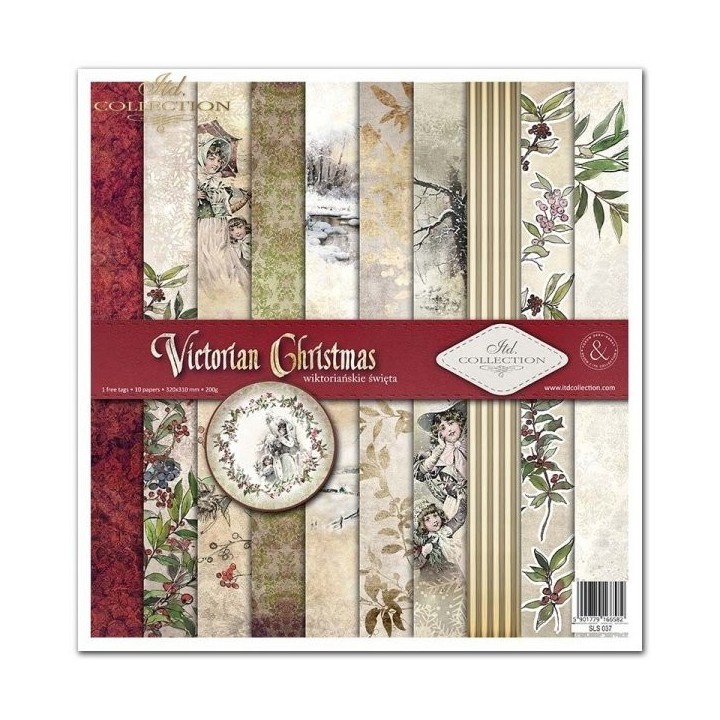 Scrapbookingpapier SLS-037 ''Victoriaanse Kerst''