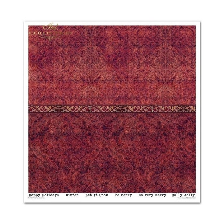 Scrapbookingpapier SLS-037 ''Victoriaanse Kerst''