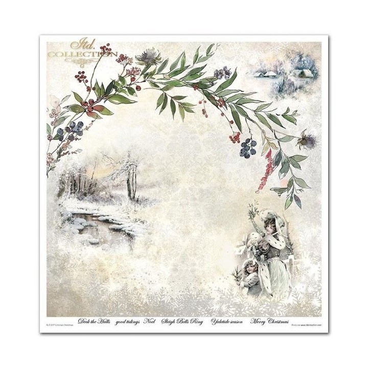 Scrapbookingpapier SLS-037 ''Victoriaanse Kerst''