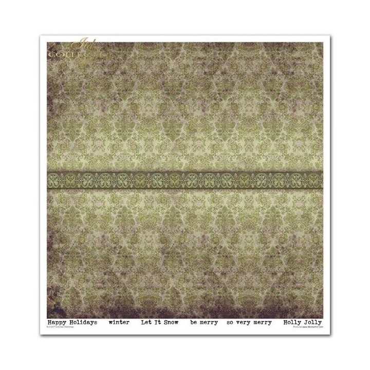 Scrapbookingpapier SLS-037 ''Victoriaanse Kerst''