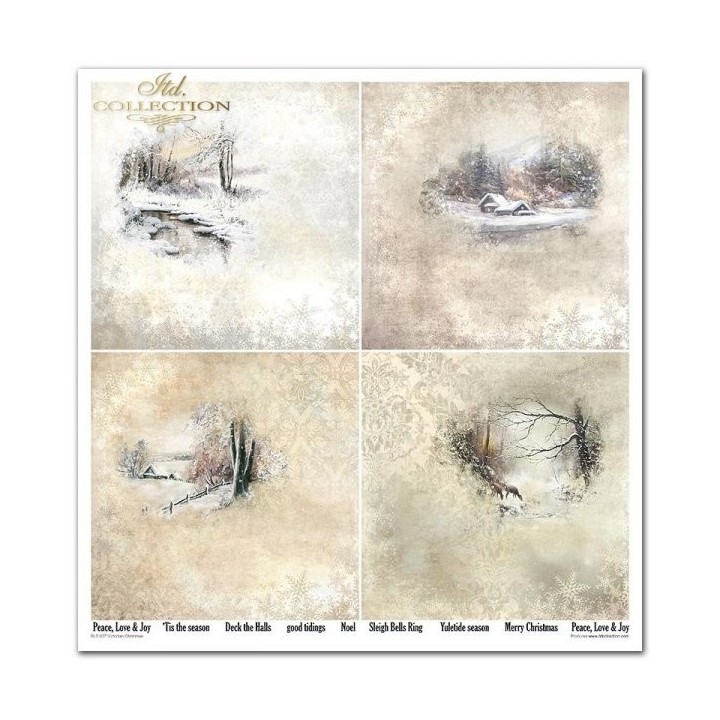 Scrapbookingpapier SLS-037 ''Victoriaanse Kerst''