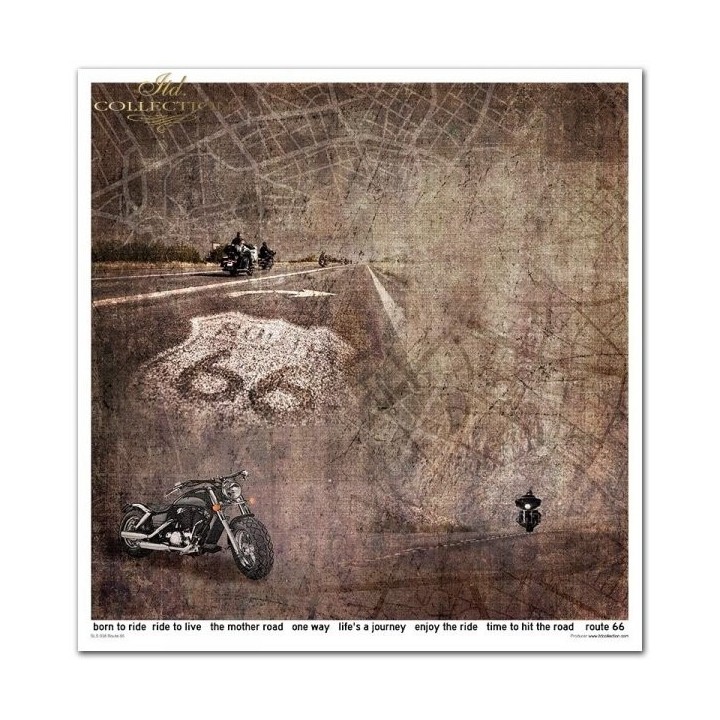 Scrapbookingpapier SLS-038 ''Legendary Route 66''