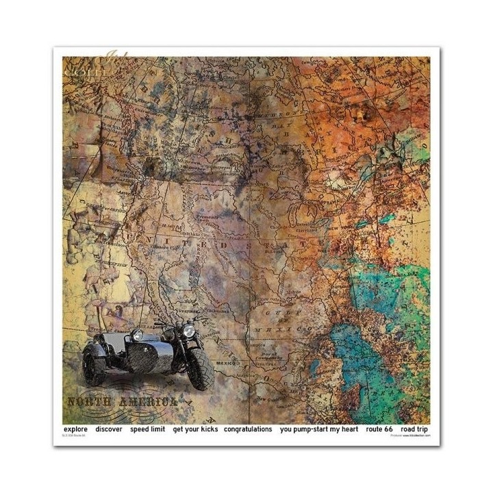 Scrapbookingpapier SLS-038 ''Legendary Route 66''