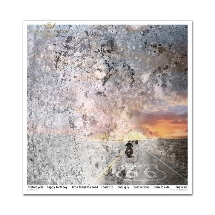 Scrapbookingpapier SLS-038 ''Legendary Route 66''