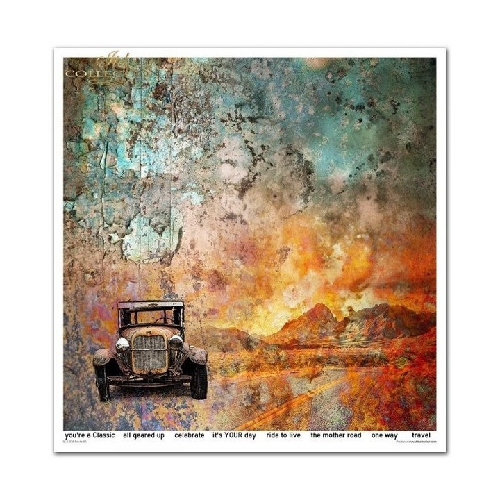 Scrapbookingpapier SLS-038 ''Legendary Route 66''