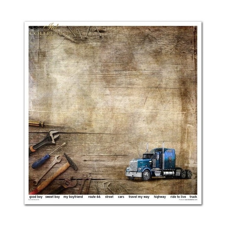 Scrapbookingpapier SLS-038 ''Legendary Route 66''