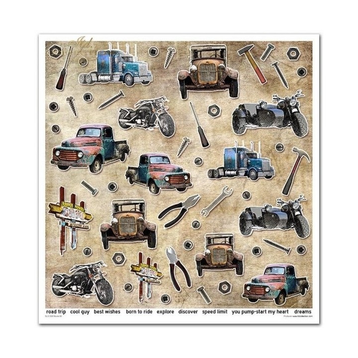 Scrapbookingpapier SLS-038 ''Legendary Route 66''