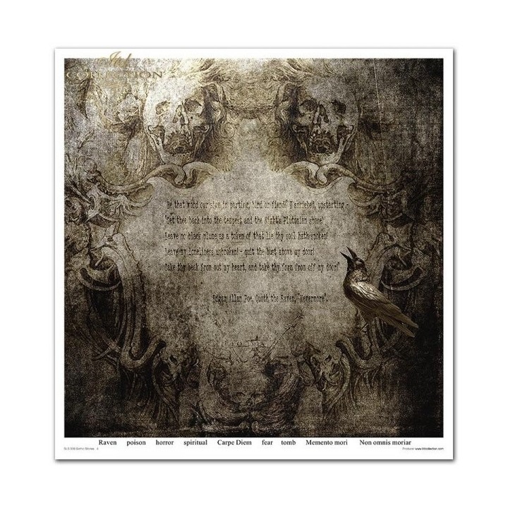 Scrapbookingpapier SLS-039 ''Gothic Stories''