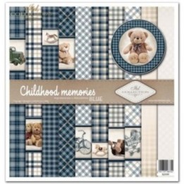 Scrapbookingpapier SLS-041 ''Jeugdherinneringen - BLAUW''