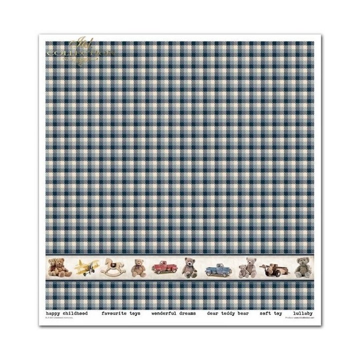 Scrapbookingpapier SLS-041 ''Jeugdherinneringen - BLAUW''