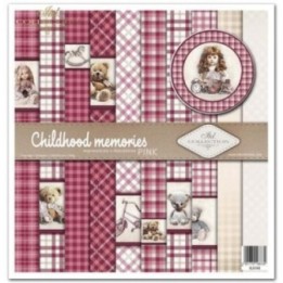 Scrapbookingpapier SLS-042 ''Jeugdherinneringen - ROZE''