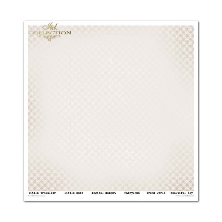 Scrapbookingpapier SLS-042 ''Jeugdherinneringen - ROZE''