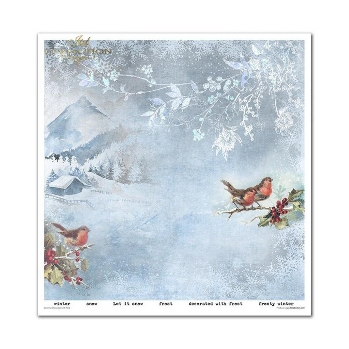 Scrapbookingpapier SLS-043 ''Decorated with Frost''
