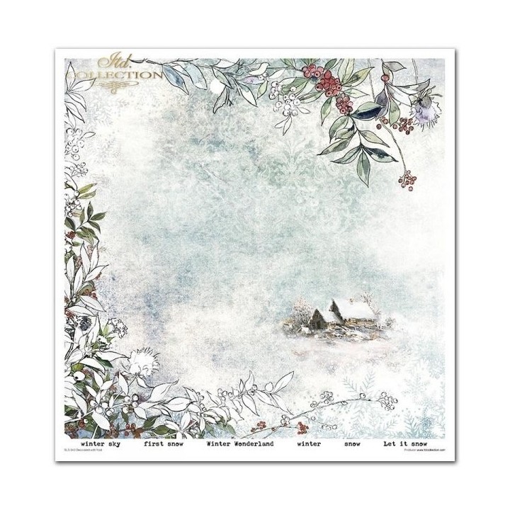 Scrapbookingpapier SLS-043 ''Decorated with Frost''