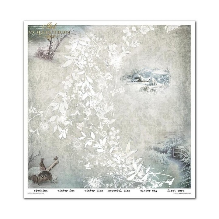 Scrapbookingpapier SLS-043 ''Decorated with Frost''