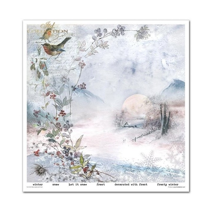 Scrapbookingpapier SLS-043 ''Decorated with Frost''