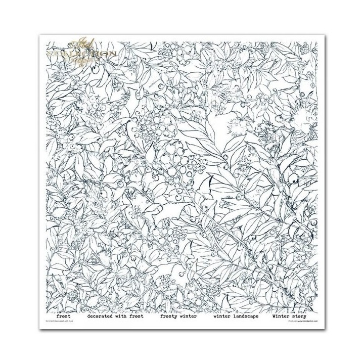 Scrapbookingpapier SLS-043 ''Decorated with Frost''