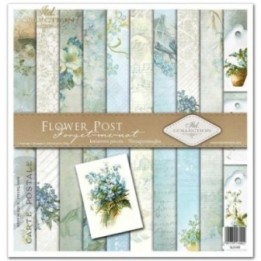 Scrapbookingpapier SLS-045 ''Bloemenpost - Vergeet-me-nietje''