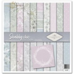 Scrapbookingpapier SLS-046 ''Shabby Chic - vier kleuren''