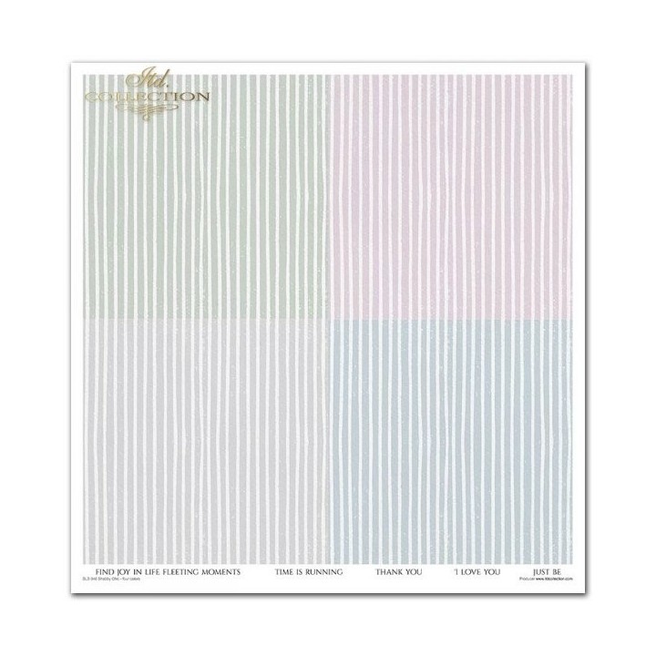 Scrapbookingpapier SLS-046 ''Shabby Chic - vier kleuren''